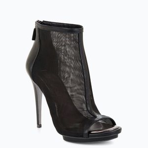 New BCBG Gamma Mesh Hi Heel Bootie